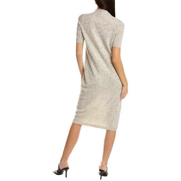 Lafayette 148 New York Stand Collar Wool Sweaterdress - Picture 2 of 3